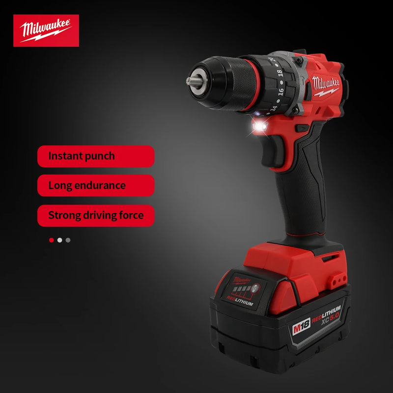 Milwaukee 18V | Furadeira e Parafusadeira de Impacto Sem Fio – Brushless, 150N, Recarregável