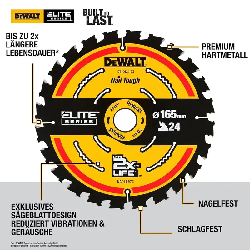 Lâmina De Serra Circular 24 Dentes 7 1/4 Dwaw71424 Dewalt