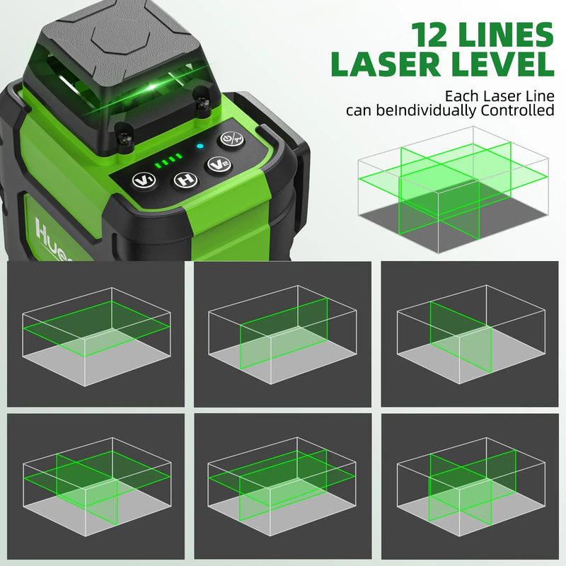 Nível a laser 12 linhas Huepar