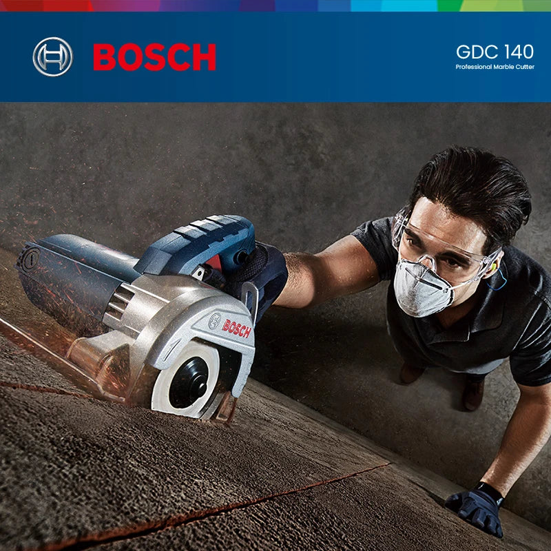1400W Bosch GDC140 Cutting Machine Wood Marble Stone Slotting Machine 115mm Diameter Circular Saw Diamond Tile Electric Cutter