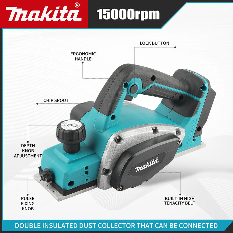 Plaina a bateria Makita 18V