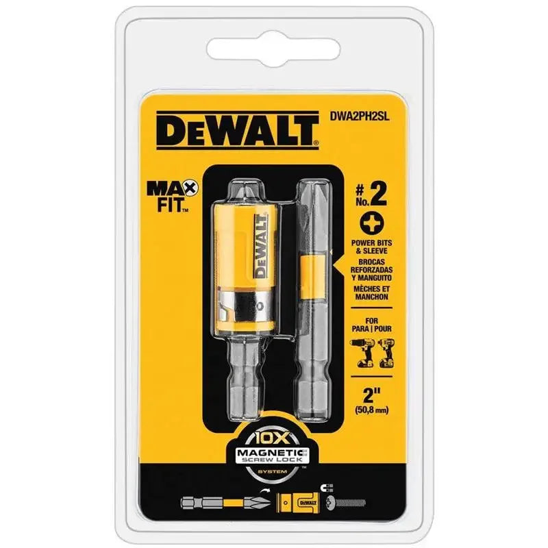 DEWALT DWA2PH2SL XCP3 Power Bit Sleeve Set Max Fit Phillips