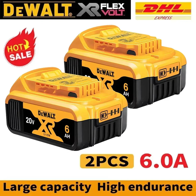 Original DEWALT battery，20V,，6AH， rechargeable lithium-ion battery，DCB115，DCB118,，Dewalt tool battery, dewalt ，DCB1104 charger