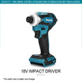 Parafusadeira De Impacto 1/4 Bateria 18v Makita Dtd172z