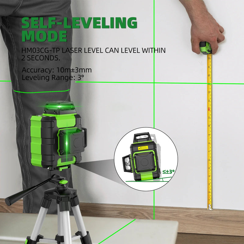 Nível a laser 12 linhas Huepar