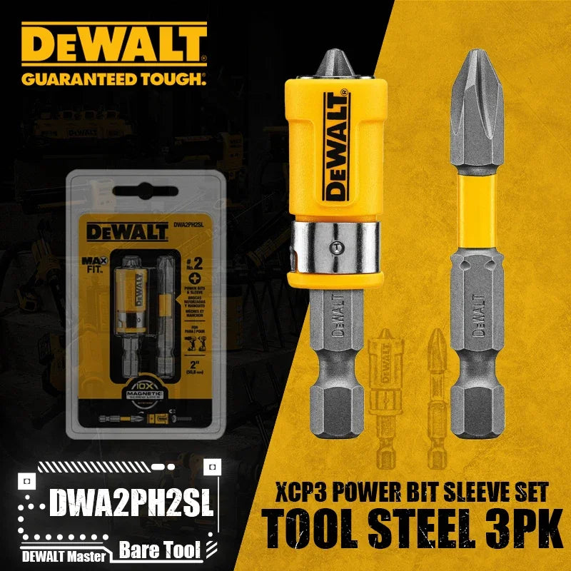 DEWALT DWA2PH2SL XCP3 Power Bit Sleeve Set Max Fit Phillips
