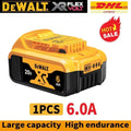 Original DEWALT battery，20V,，6AH， rechargeable lithium-ion battery，DCB115，DCB118,，Dewalt tool battery, dewalt ，DCB1104 charger