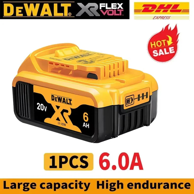 Original DEWALT battery，20V,，6AH， rechargeable lithium-ion battery，DCB115，DCB118,，Dewalt tool battery, dewalt ，DCB1104 charger