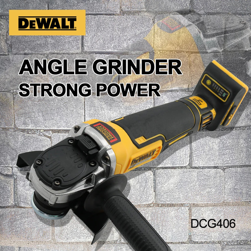 Esmerilhadeira Angular DEWALT DCG406 Brushless 100/125MM – Alta Performance com Freio de Recuo | 20V