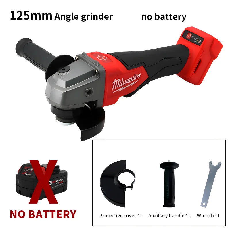 Esmerilhadeira Angular Sem Fio Milwaukee 100/125mm – Motor Brushless, Alta Potência 18V | Polimento e Corte Profissional
