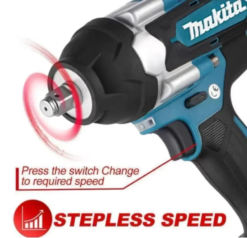 Chave de Impacto Makita DTW700 Sem Fio – Motor Brushless, Torque 1000Nm | Ferramenta Profissional para Reparos Automotivos