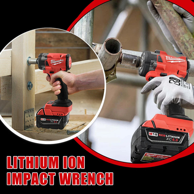 Milwaukee M18 18V | Chave de Impacto 339Nm 1/2" – Compacta, Potente e Sem Fio