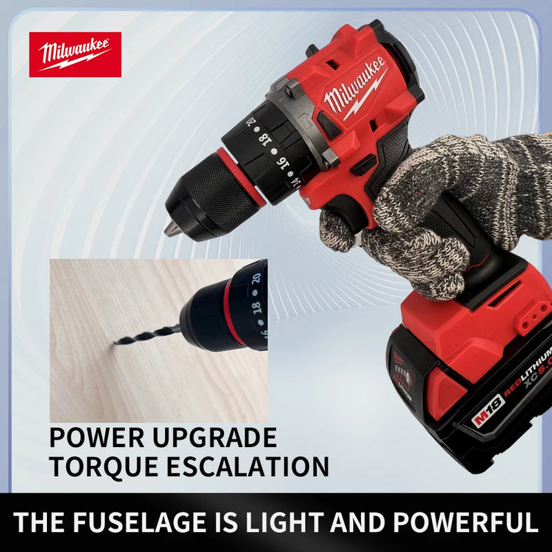 Milwaukee 18V | Furadeira e Parafusadeira de Impacto Sem Fio – Brushless, 150N, Recarregável