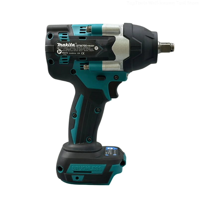 Makita DTW700 1800 N.M Torque Brushless Electric cordless Impact Wrench 1/2 In Lithium-Ion Battery For Makita 18V 2024