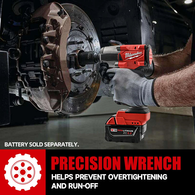 Milwaukee Tools M18 Battery 1000N.M Brushless Electric Impact Wrench Cordless Electric Wrench 1/2 inch Screwdriver Power Tools