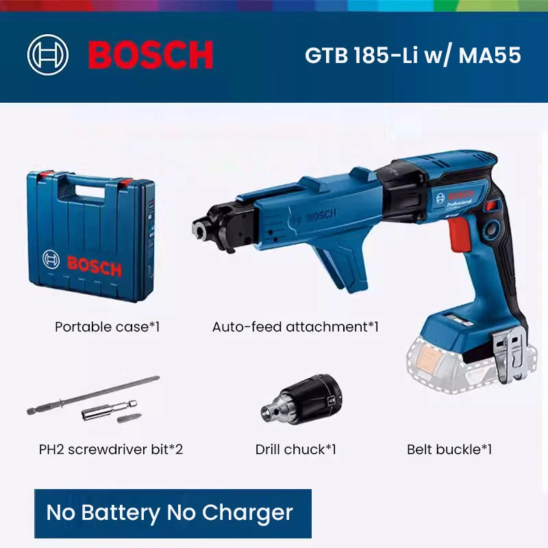 Parafusadeira Drywall Gesso 18v Gtb 185-li Bosch Cor Azul Bivolt