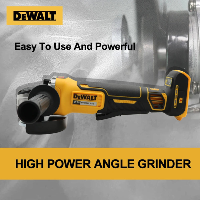 Esmerilhadeira Angular DEWALT DCG406 Brushless 100/125MM – Alta Performance com Freio de Recuo | 20V