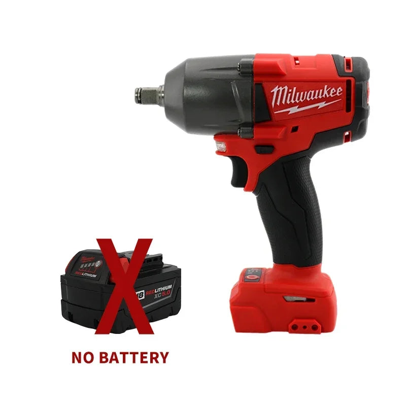 Milwaukee 18V Battery 900NM High Torque Cordless Impact Wrench Brushless Electric Impact Wrench Car Truck Repair Power Tools