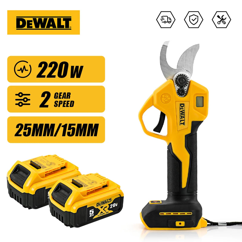 DeWalt Electric Scissors For Pruning Branches Fruit Garden Potted Pruning Tool With LED Power Display Electric Scissors