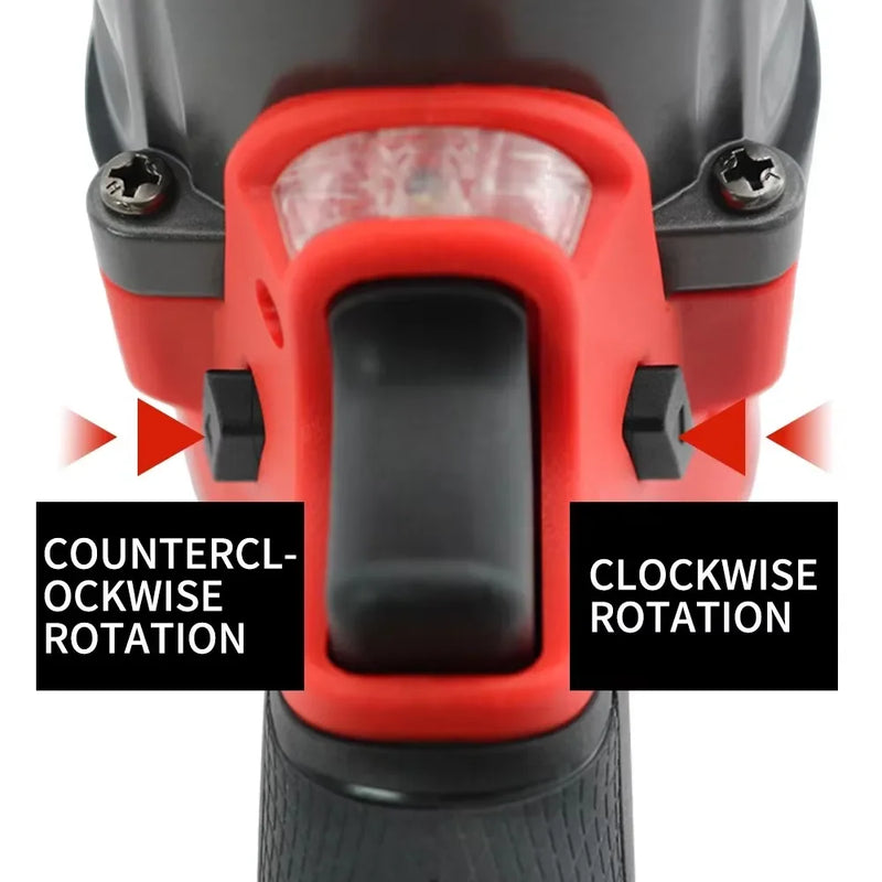 Milwaukee 18V Battery 900NM High Torque Cordless Impact Wrench Brushless Electric Impact Wrench Car Truck Repair Power Tools