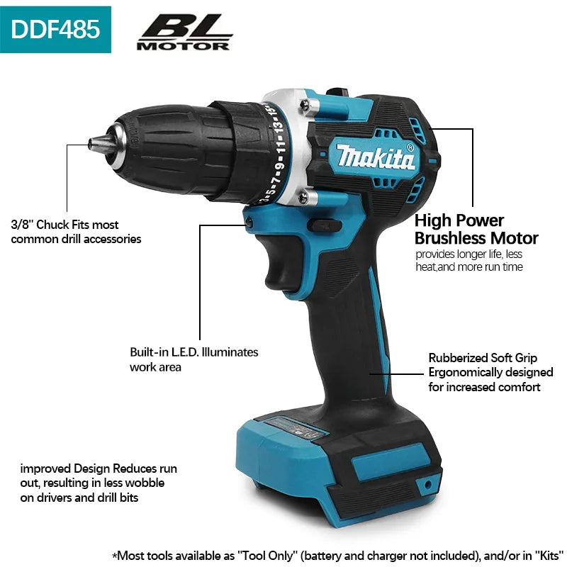 Furadeira Parafusadeira 18v 5ah Makita DDF-485