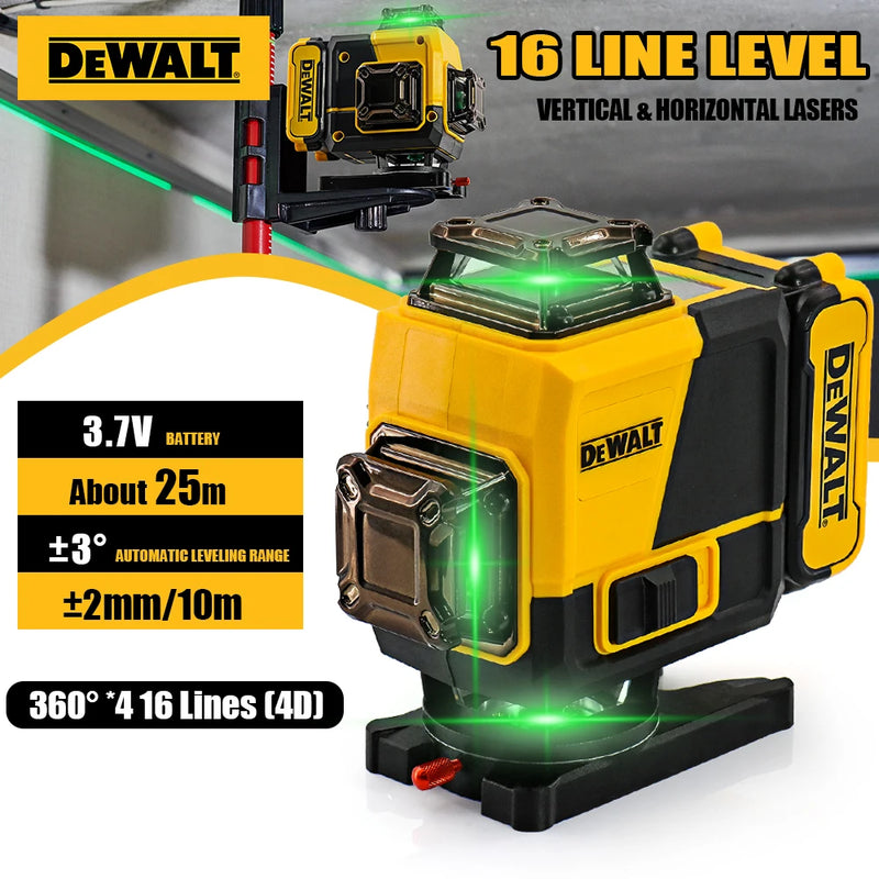Nível a laser Dewalt 16 linhas verde