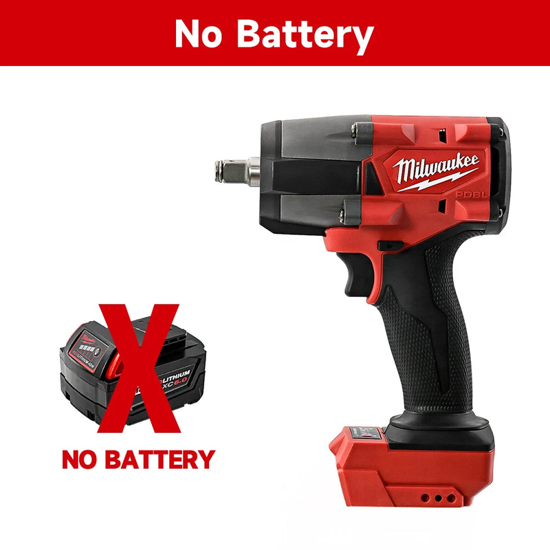 Milwaukee Tools M18 Battery 1000N.M Brushless Electric Impact Wrench Cordless Electric Wrench 1/2 inch Screwdriver Power Tools