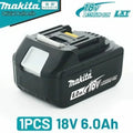 100% original Makita 6.0Ah for Makita 18V Battery BL1830B BL1850B BL1850 BL1840 BL1860 BL1815 Replacement Lithium Battery