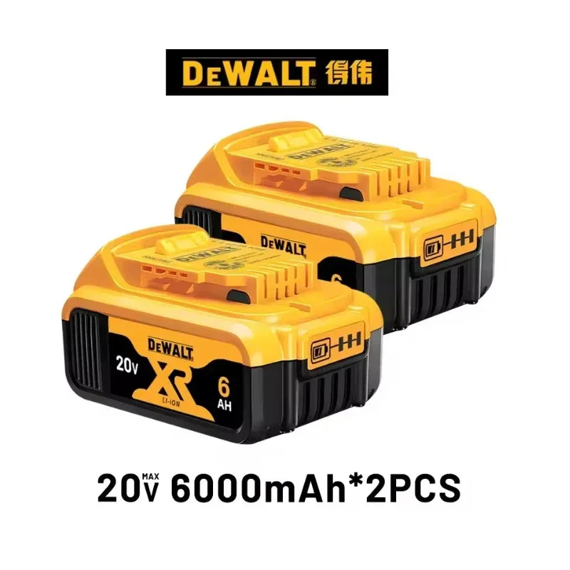 Dewalt 20V Battery 6.0Ah Replacement Battery  DCB200 Rechargeable DCD887 DCD805 DCF860 DCG406 DCF512Power Tool Battery