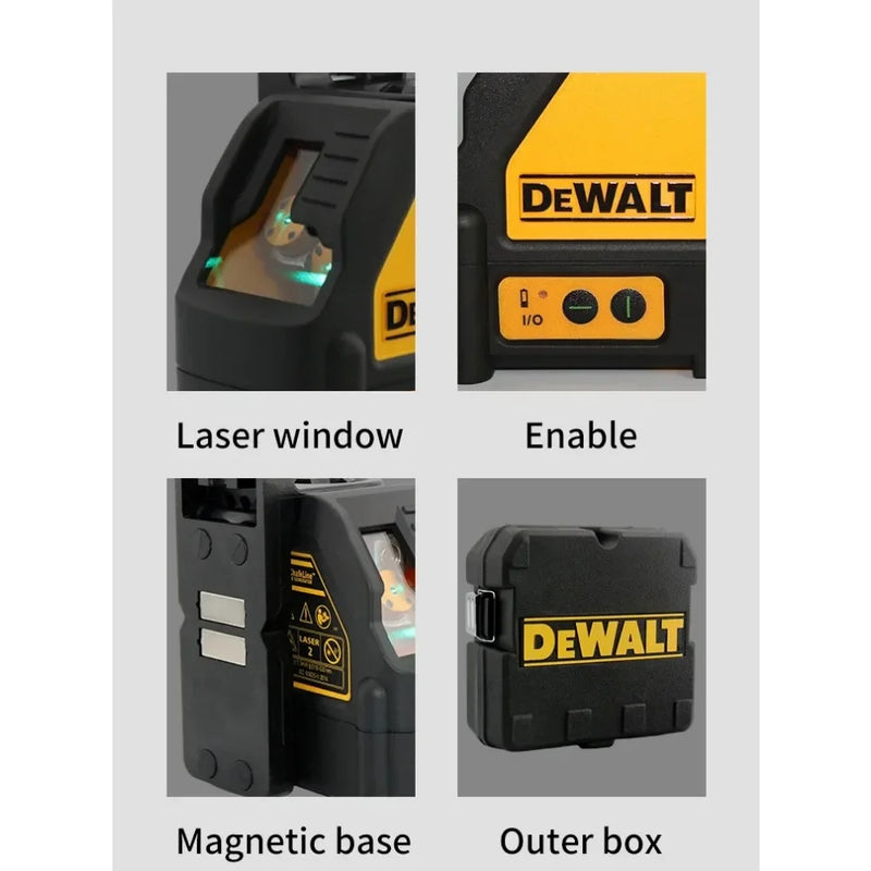 Nível A Laser Verde 2 Linhas 30 Metros Dw088cg - Dewalt