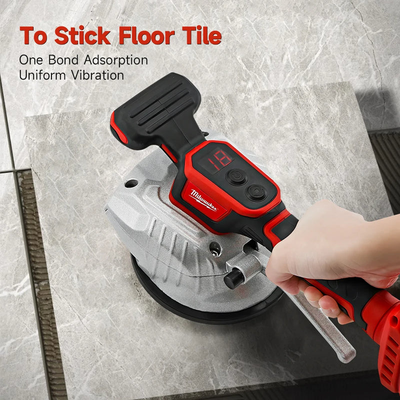 Milwaukee 18V Tile Laying Machine 8 Speed adjustment High Loading Capacity Wall Floor Tile Laying Vibrating Home Decoration Tool