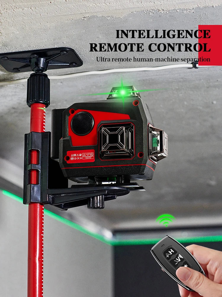 Milwaukee 3D/4D Laser Level 12/16 Lines Horizontal And Vertical With Remote Control 16 Lines 360° Self-leveling Laser Level Beam