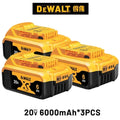 Dewalt 20V Battery 6.0Ah Replacement Battery  DCB200 Rechargeable DCD887 DCD805 DCF860 DCG406 DCF512Power Tool Battery