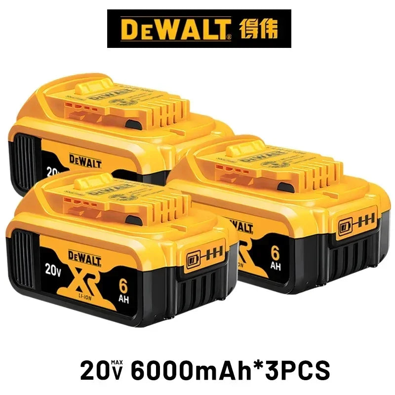 Dewalt 20V Battery 6.0Ah Replacement Battery  DCB200 Rechargeable DCD887 DCD805 DCF860 DCG406 DCF512Power Tool Battery