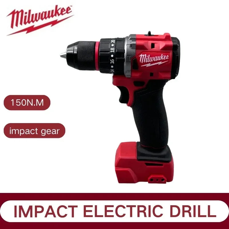 Milwaukee 18V | Furadeira e Parafusadeira de Impacto Sem Fio – Brushless, 150N, Recarregável