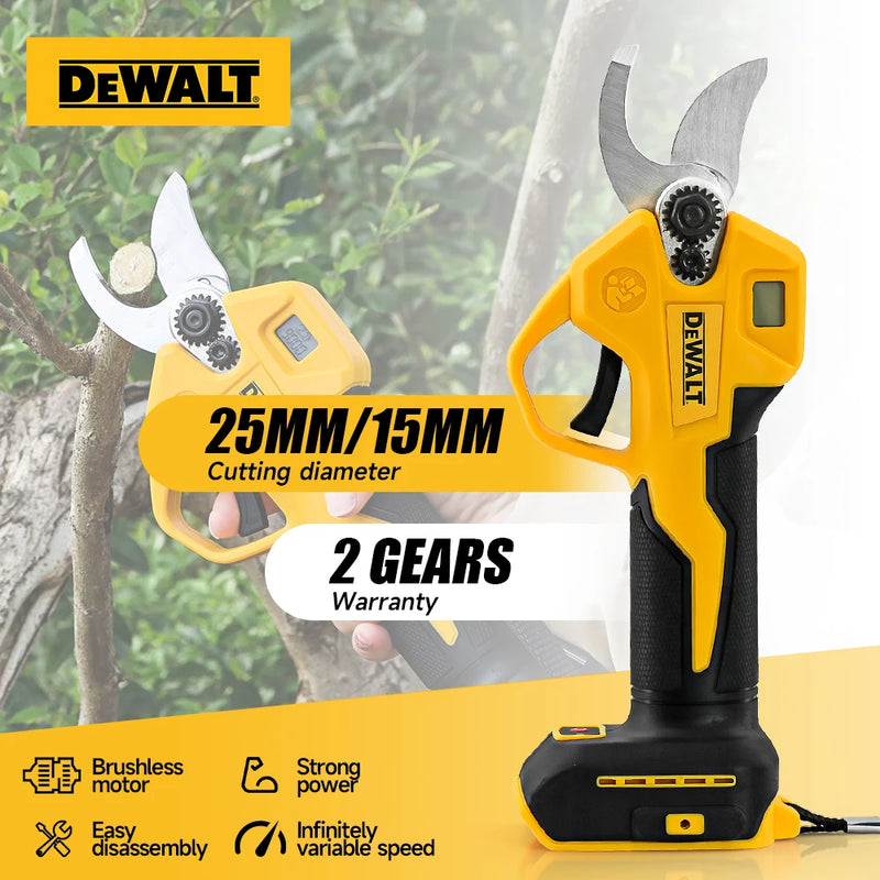 DeWalt Electric Scissors For Pruning Branches Fruit Garden Potted Pruning Tool With LED Power Display Electric Scissors