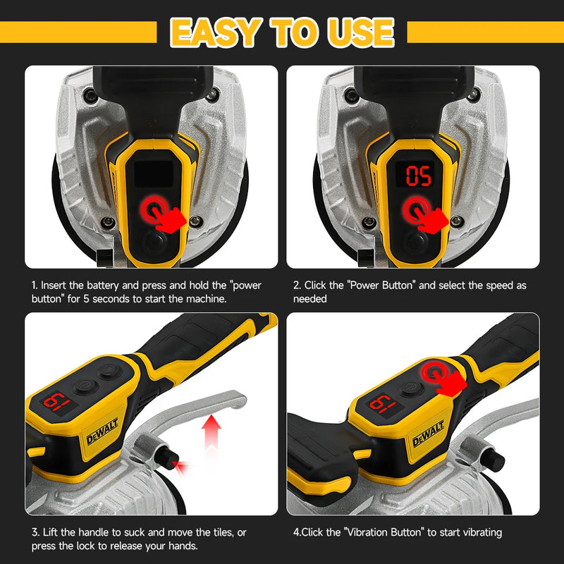 Ventosa vibratória Dewalt sem bateria